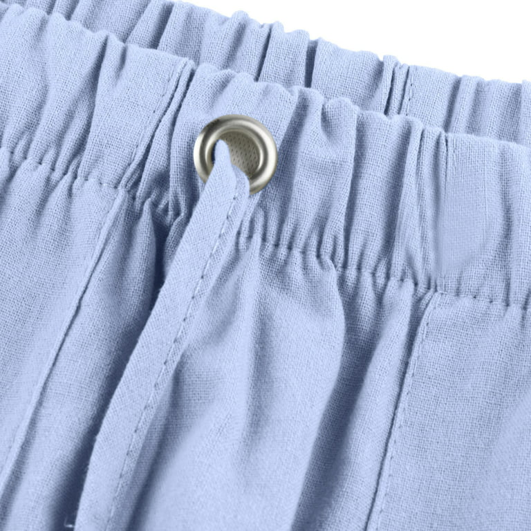 Guvpev Linen Clothing For Men Natural Linen Pants For Men