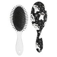 thumbnail image 2 of Cute Bear Print Smoothing Brush - Gentle on Wet/Dry Hair - Minimizes Static & Frizz - Durable Plastic Body - Brown Design, 2 of 5