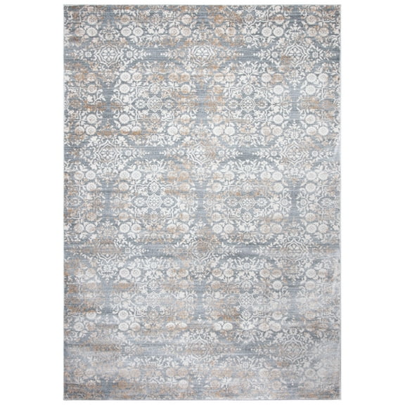 SAFAVIEH Martha Stewart Isabella Floral Area Rug, Silver/Ivory, 8' x 10'