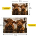 thumbnail image 4 of FREEAMG Two Scottish Highlands Cow 500 Piece Large Jigsaw Puzzle for Adults - Game Interesting Toys - Hand Made Puzzles Personalized Gift, 4 of 7