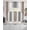 Brown, variant on Sage Green Grey Swag Curtains for Living Room/Bedroom Windows, Gray Farmhouse Modern Rustic Kitchen Curtains and Valances Set 36 Inch Length, Light Filtering Swags Valance Curtain Panels