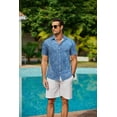 thumbnail image 5 of COOFANDY Men's Vacation Shirt Summer Beach Button Up Tropical Short Sleeve Floral Shirt, 5 of 6