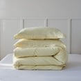 thumbnail image 7 of Simple&Opulence Linen Duvet Cover - Linen Cotton Blend 2 Pieces Bedding Set, 1 Duvet Cover 68 x 86 Inches and 1 Pillowcase- Solid Color Collection , Soft & Cozy ,Cooling Bedding-Pale Yellow, Twin, 7 of 7