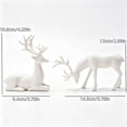 thumbnail image 6 of Tovaris Christmas Reindeer Figurine Set, Christmas Decoration Electroplated Deer Statue with Standing and Lying Poses, Tabletop Ornament, For Home Table Gift, 6 of 7