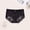 Black, variant on Women's Plus Size Briefs High-Waist Breathable Lightweight Triangle Panties Lace Seamless Comfortable Underwear Purple S