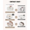 thumbnail image 4 of Bolsa de maquillaje EACHY Travel de gran capacidad, impermeable, color blanco, 4 of 7