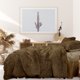 thumbnail image 4 of Fluffy Duvet Cover Sets, Faux Fur Bedding Set, Plush Shaggy Quilt Cover, Zipper Close&Ties, 4 Pieces 1 Duvet Cover (No Duvet&Pillow Insert) +1 Bed Skirt+2 Pillowcases Queen Brown Unique Bargains Juego de Edredón Funda, 4 of 6