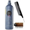 thumbnail image 2 of Roux FANCI-FULL Temporary Hair Color RINSE Conditioner Instant Haircolor (w/Sleek Comb) Instantly Blends Grays & Adds Shine, No Mixing, 15.2oz / 450ml (21 Plush Brown), 2 of 2