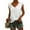 White, variant on Patlollav Womens Casual O-Neck Loose Soft Cap Sleeve Solid Color T-Shirt Blouse Tops