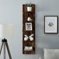 thumbnail image 5 of Danya B. Pine Grain Finish Wide 5-Tiers Column Wall Shelf, 5 of 5