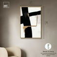 thumbnail image 5 of Art Remedy Black and White Art Canvas, 30" x 45", Gold Frame, Urban Grid III, 5 of 7
