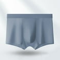 thumbnail image 4 of Men Boxer Underwear Mid-rise Ice Silk Shorts Briefs Ultra Thin Breathable Seamless Summer Panties, 4 of 8