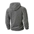 thumbnail image 5 of Chiccall Lightweight Cardigan Sweaters for Men Full Zip Hooded Cardigans Fuzzy Textured Warm Sweater with Pocket, 5 of 7
