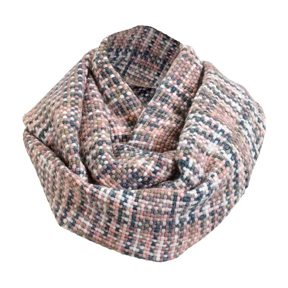 Pink Woven Threads Women's One Size Acrylic Fashion Infinity Scarf