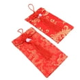 thumbnail image 4 of CIMAXIC Mariage 2 Pcs Sac d'Argent Délicat en Brocart Pochette d'Argent Mariage Enveloppes Rouges (Rouge),7.28"X3.94"X0.51 Pouces, 4 of 4