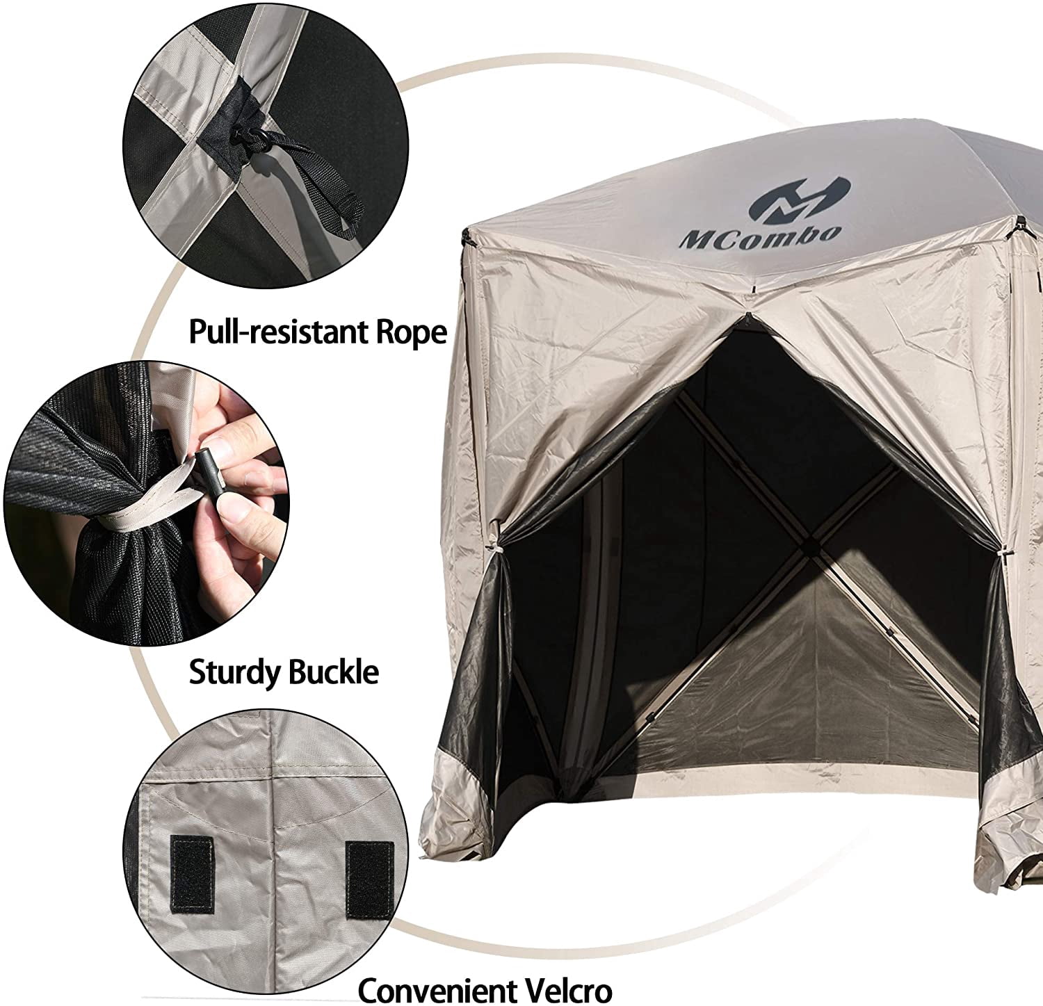 Mcombo Pop-up Portable Gazebo Screen Tent Wind Panels, P1024