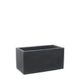 thumbnail image 5 of Ecobo 15.7 inches Eco-Friendly Rectangular Planter Box, Bloco Indoor/Outdoor use, Durable, Versatile & Lightweight, Designed by Brazilian Artisans, Contemporary All-Weather Design – Black, 5 of 5