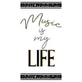 thumbnail image 3 of Bailey, Ann 11x18 Black Modern Framed Museum Art Print Titled - Music is My Life 1, 3 of 5
