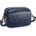 thumbnail image 1 of Bolso Bandolera De Moda para Mujer - Bolso para Teléfono De Cuero Genuino - Bolso De Hombro Pequeño - Bolso Billetera De Gran Capacidad con Tres Cremalleras - Bolso De Hombro con Correa Ajustable BRILLAR  Rojo Verde, 1 of 5