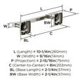 thumbnail image 4 of Amerock Stature Polished Nickel 8 inch (203mm) Towel Bar, 4 of 6
