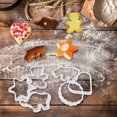 thumbnail image 6 of 6-Piece 3D Cookie Cutter Molds, Reusable Plastic Biscuit Stamp Set for Holiday Baking, Non-Stick Easy-Release Diy Pastry Tools, Fun Family Kitchen Activity, Safe from -76 °F to 446 °F, 6 Molds, 6 of 9