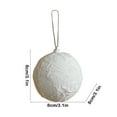 thumbnail image 3 of Kbndieu White Christmas Ball Ornaments, 80mm/3.14" Christmas Tree Decorations Ornaments Xmas Shatterproof Foam Hanging Balls for Xmas Tree, Holiday, Wedding, Party, 3 of 6