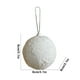 thumbnail image 3 of Bolas de espuma navideñas colgantes | Textura de tela estampada Stickys | Colores beige, rojo, blanco y gris | Esferas decorativas ligeras y duraderas de 8 cm para decorar árboles, ventanas,, 3 of 6