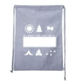 thumbnail image 2 of Camping Cotton Drawstring Backpack for Birthday parties and Summer Camp, 2 of 2