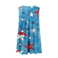 thumbnail image 6 of Viikei Summer Dresses for Women Sleeveless,Women's Summer Print Casual Loose Sleevless V-Neck Dress Sky Blue XL, 6 of 6