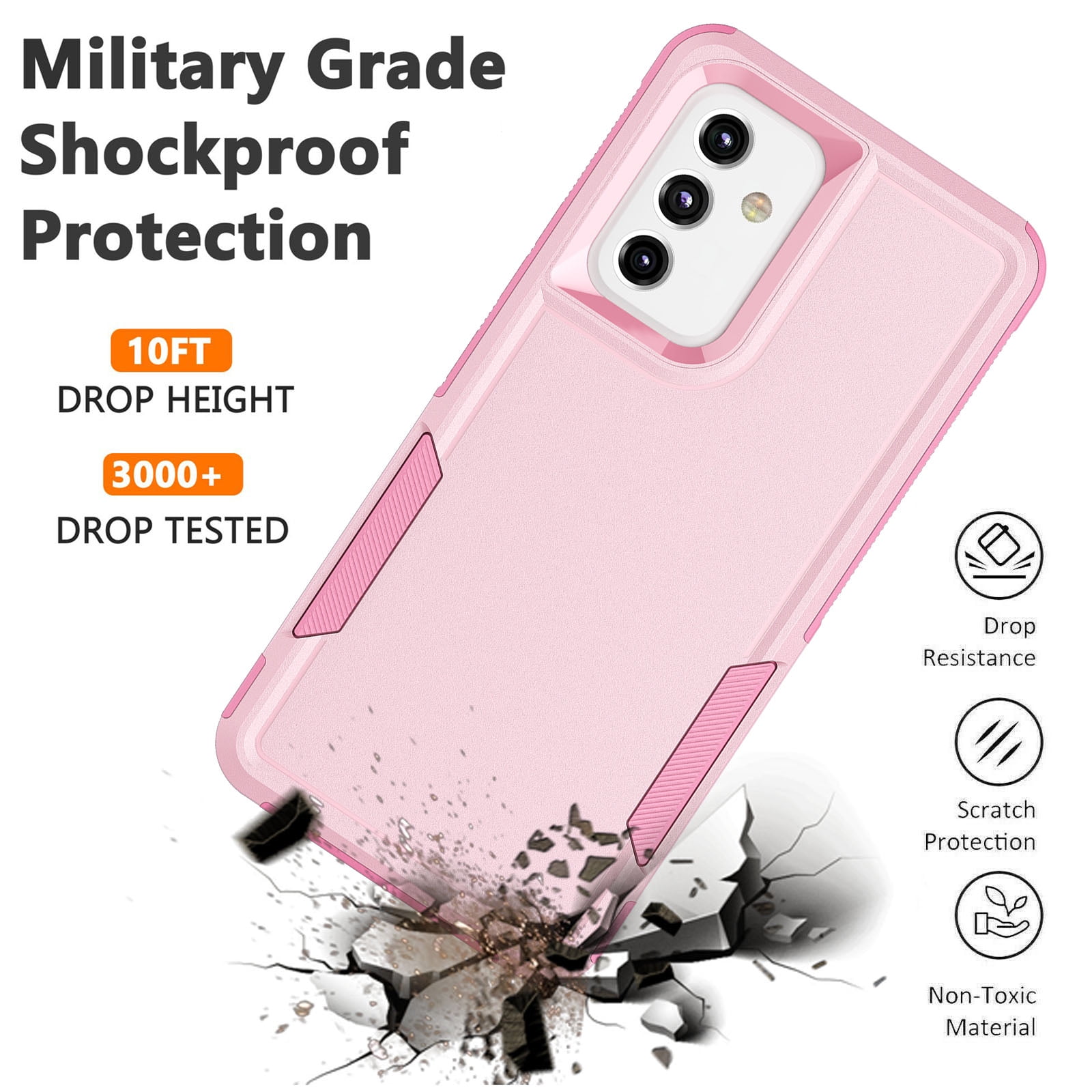 For Samsung Galaxy A03S A14 A13 A54 A53 5G Armor Case Cover/HD