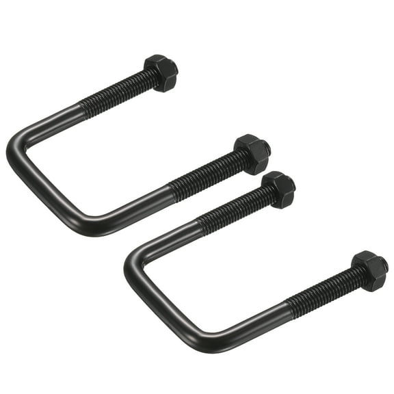 2 Sets M8 Square U-Bolts, 40mm Width 80mm Length 304 Stainless Steel with Nuts