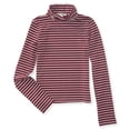 thumbnail image 2 of Aeropostale - Playera grÃ¡fica ajustada a rayas para mujer, color rojo, talla XS Aeropostale Camiseta grÃ¡fica, 2 of 2