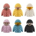 thumbnail image 2 of Uccdo 2-7Y Toddler Boys Girls Winter Warm Hooded Coats Kids Zipper Puffer Jackets Coat Outerwear, 2 of 2