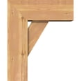 thumbnail image 3 of Ekena Millwork 7 1/2"W x 18"D x 22"H Traditional Block Smooth Bracket w/ Offset Brace, Western Red Cedar, 3 of 25