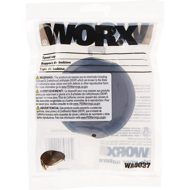 Worx WA0037 Spool Cap Cover, Replacement for 40V Weed Edger Grass