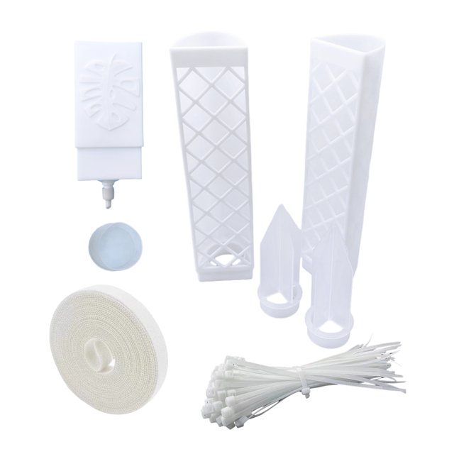 Postes de musgo autorriegos para plantas trepadoras de interior. Kit de estacas de soporte en forma de D. Estaca de soporte semi-monstera para plantas de interior.