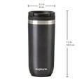 thumbnail image 2 of Cupture TWIST-TOP Vacuum-Insulated Stainless Steel Travel Mug, 16 oz, Gunmetal Gray, 2 of 13