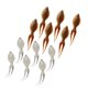thumbnail image 5 of 6 unids / set señuelos de pesca vívidos cebos para lubina ojos 3D señuelo de cola dividida de PVC suave Crankbaits cebos de cola de horquilla Transparente Soledad Cebo para señuelos de pesca, 5 of 10