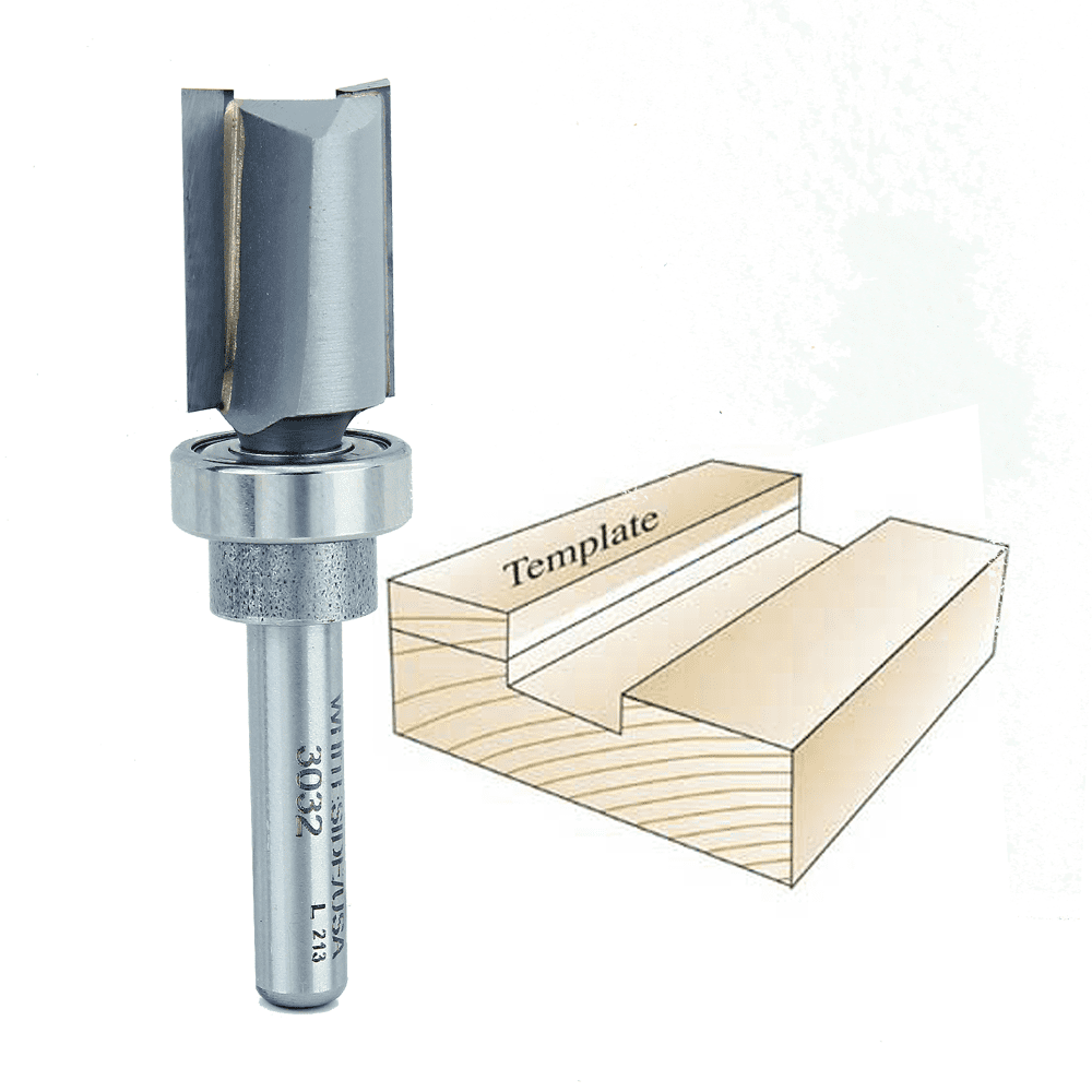 Whiteside Router Bits 3032 Template Bit with Oversize Bearing 
