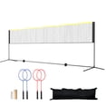 thumbnail image 1 of KFFKFF Badminton Net, Height Adjustable Volleyball Net, 20ft Wide Foldable Pickleball Net, Portable Tennis Net Set with Poles, Stand, Bag, Rackets, Nylon Shuttlecocks, 1 of 9