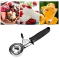 thumbnail image 3 of Cuchara para helado con gatillo, cuchara para galletas con mango ergonómico de agarre suave, cuchara para helado multifuncional resistente para cocina, 3 of 5