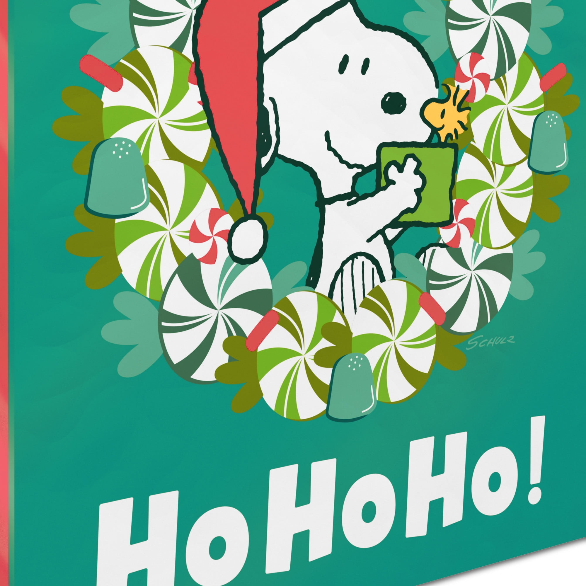 Large Snoopy Bag, Snoopy Candy Wreath Gift Bag
