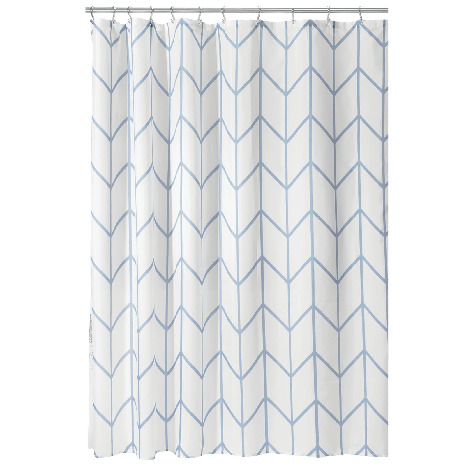 mDesign Diamond Fabric Shower Curtain 72 x 72 Gold/Metallic
