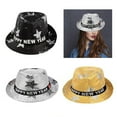 thumbnail image 2 of WINDLAND Portable New Year Sparkling Sequins Hats in Black Silver and Gold for Parties, 2 of 9