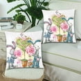 thumbnail image 2 of WOPOP Bunny Rabbit Pillow Covers Pillow Cases Two Sides Printing 18x18 inches ,Set of 2, 2 of 2
