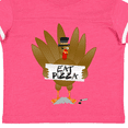 thumbnail image 4 of Inktastic Turkey Holding a Sign Says Eat Pizza Boys or Girls Toddler T-Shirt, 4 of 5