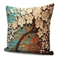 thumbnail image 2 of Non-3D Printed Flower Tree Cotton Linen Decorative Throw Pillow Case Cushion Cover Clearance18''x18''Pillowcase Pillow Protector Slip Cases Sham for Car Couch Sofa Car Home, 2 of 6