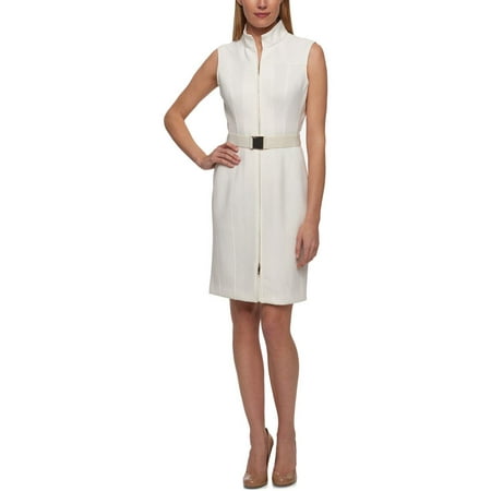 Tommy Hilfiger Women's Scuba Zip Up Dress, Ivory, 10 | Walmart Canada