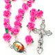 thumbnail image 3 of Collar de rosario con cruz de cerámica suave, joyería sagrada, adorno decorativo, 3 of 5
