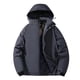 thumbnail image 2 of Ceisia Men's Outdoor Sports Pants Hooded Short Sleeve Winter Loose Fit with Zipper Gift with Pockets, 2 of 3